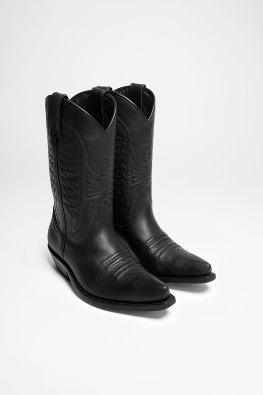 Mayura Boots MB020 Unisex Western Boots Black