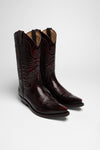 1920 Unisex Western Boots Red Thumbnail