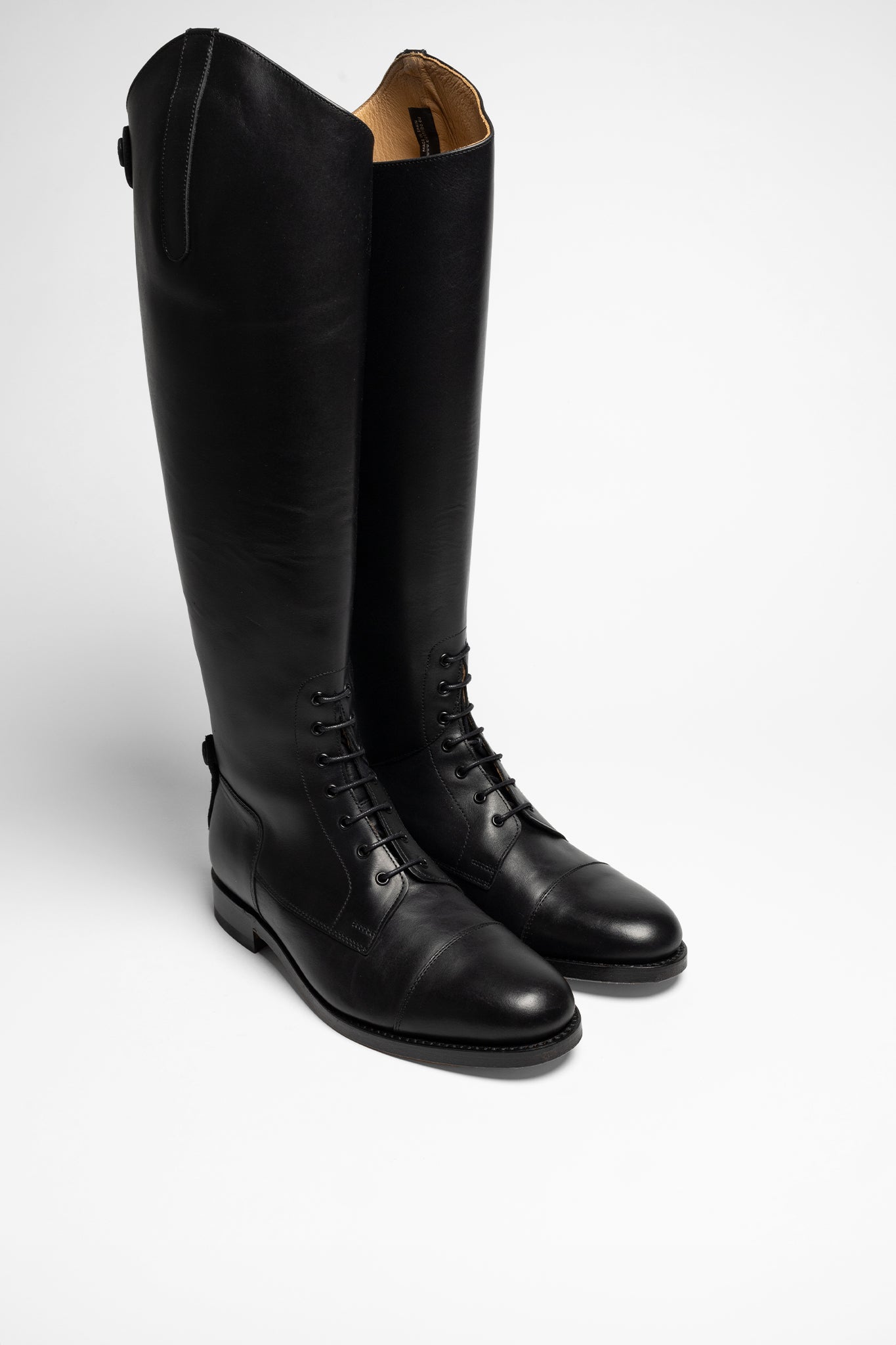 Riding Boots For Women NEW Moretta Marcia Riding Boots Rear Zip,Black
