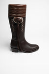 1018 Damen Lederstiefel Braun Thumbnail