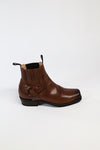 BU2003 JB FOUR Brown Biker Ankle Boots - Rubber Sole Thumbnail