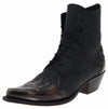 11699 MEZCAL WEST Women's Black White Western Ankle Boots Thumbnail