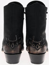 11699 MEZCAL WEST Women's Black White Western Ankle Boots Thumbnail