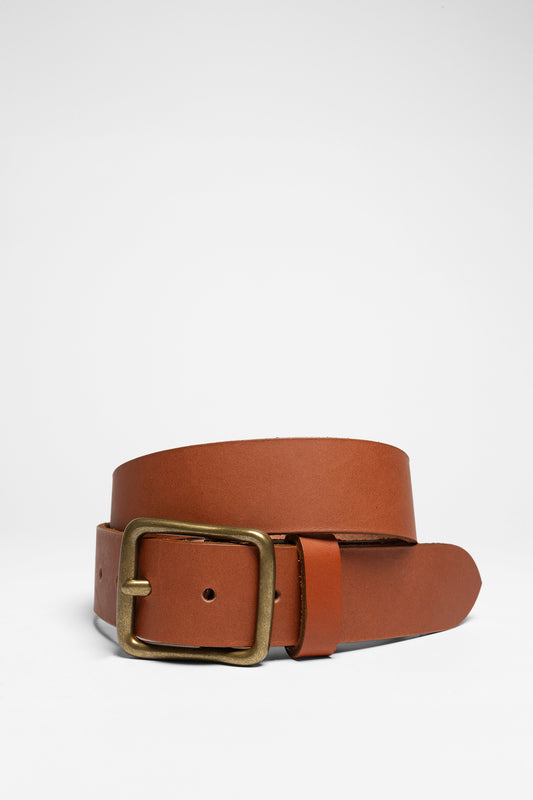 96500 HERITAGE BELT Leather belt Cognac