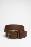 96502 HERITAGE BELT Unisex Ledergürtel Dunkelbraun Thumbnail