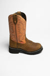 L9907 Ladies Brown Western Riding Boots Thumbnail