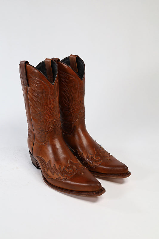 12994 JAVI men's cowboy boots - brown 