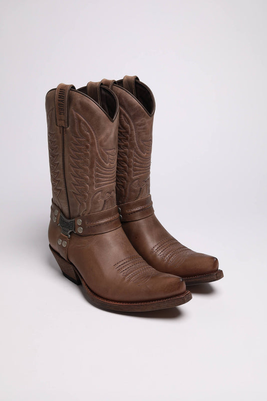 MB013 Men's Western Boots Brown