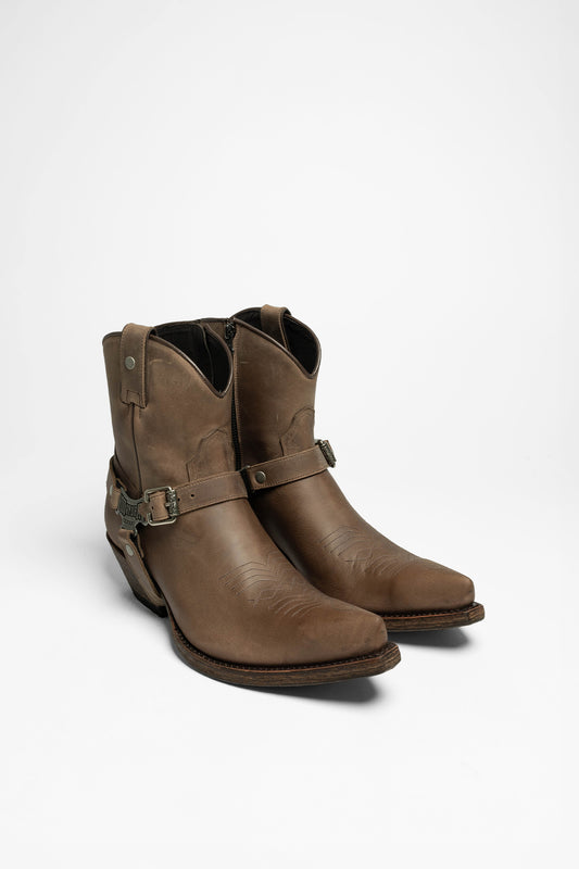 Mayura Boots MB014 Men's Western Ankle Boots Brown