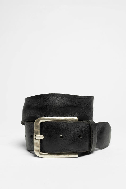 V4384-791 Black Leather Belt