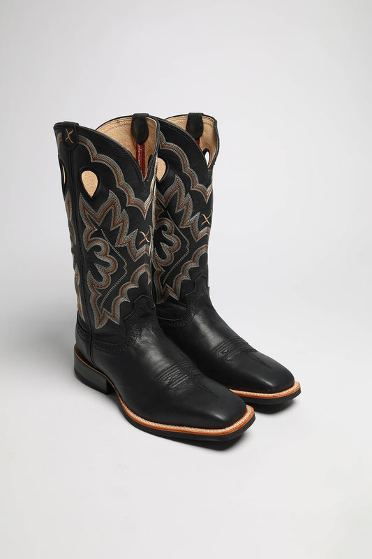 1781 RUFF STOCK Women's Black Western Riding Boots