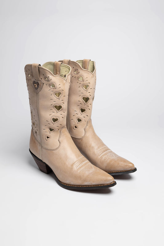 RD3421 HEARTFELT Women's Western Boots Beige