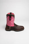 PINK RIBBON Ladies Western Riding Boots Brown Thumbnail