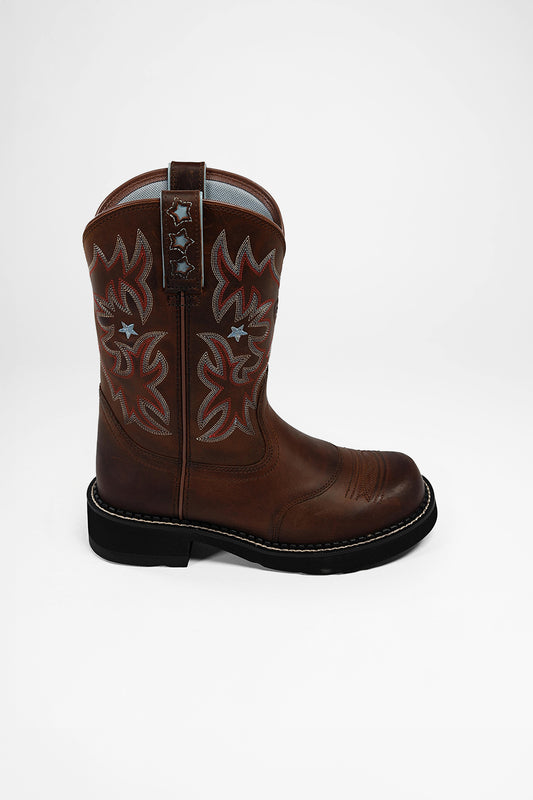 Seitenansicht Ariat PROBABY Ladies Western Riding Boots Brown