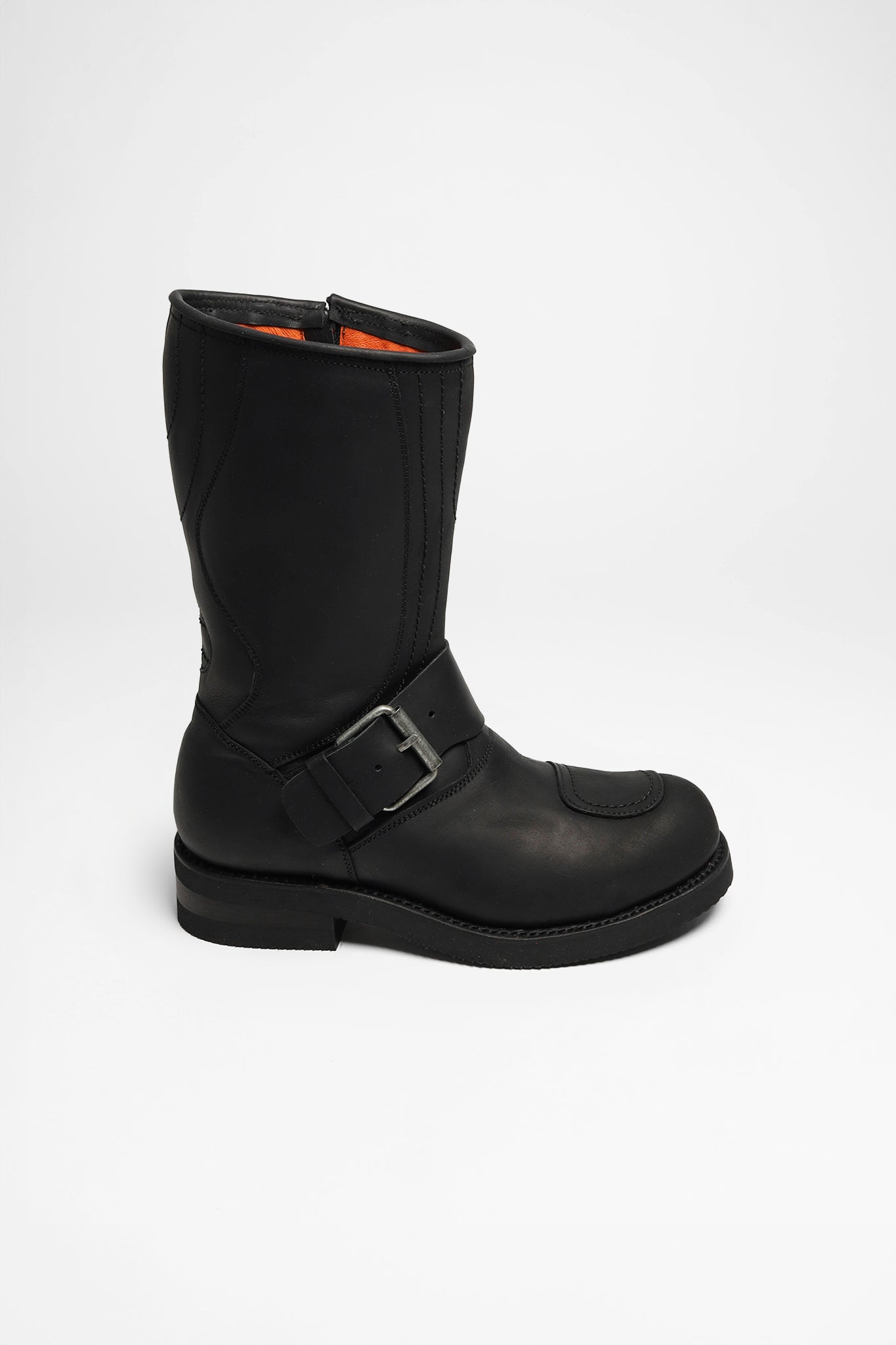 Steel toe engineer boots black on sale