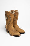 13394 DEBORA Damen Westernstiefel Braun Thumbnail