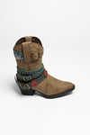 LIL KID'SACCESSORIZE Kids Western Boots Brown Thumbnail