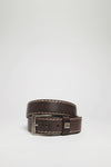 FG5855 Leather Belt Dark Brown Thumbnail