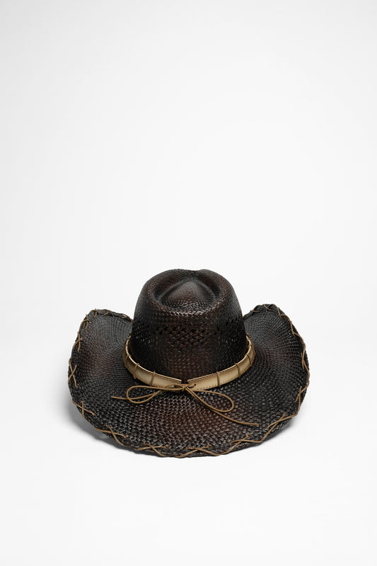 Seitenansicht Dallas Hats HORSE SHOE II Unisex Braun