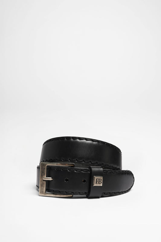 FG5855 Unisex Leather Belt - Black