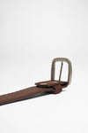 FG5836 Leather Belt Suede Dark Brown Thumbnail