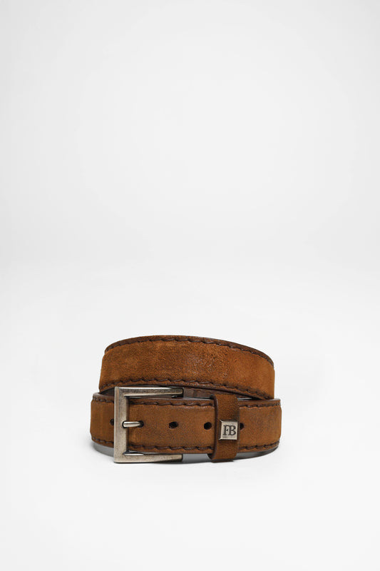 FG5836 Leather Belt Suede Brown