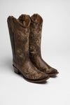 L5001 Ladies Western Boots Brown Thumbnail