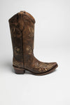 L5001 Ladies Western Boots Brown Thumbnail