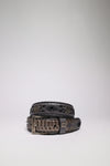 FG5824 Exotic Leather Belt - Piton Gris Thumbnail