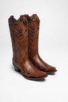 L5247 Ladies Western Boots Brown Thumbnail