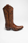 L5247 Ladies Western Boots Brown Thumbnail