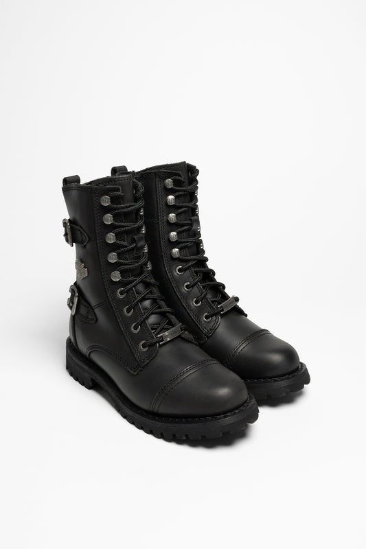 D83853 BALSA Damen Schnürstiefel Schwarz