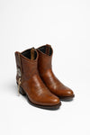 14902 MIELE Ladies Ankle Boots Brown Thumbnail