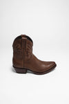 2374 Ladies Brown Western Ankle Boots Thumbnail