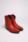 2374 Damen Rot Westernstiefelette Thumbnail