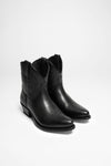 2374 Women's Black Western Ankle Boots Thumbnail