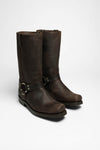 44330 BIKER BOOTS Unisex Biker Boots Brown Thumbnail