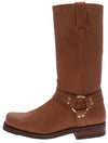 44330 BIKER BOOTS Unisex Biker Boots Brown Thumbnail