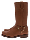 44330 BIKER BOOTS Unisex Biker Boots Brown Thumbnail