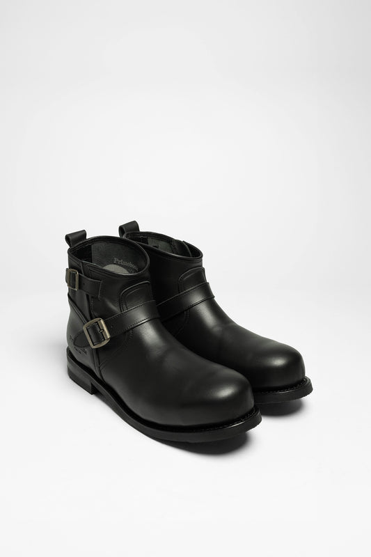 43479 LOW ENGINEER Black engineer ankle boots - steel toe