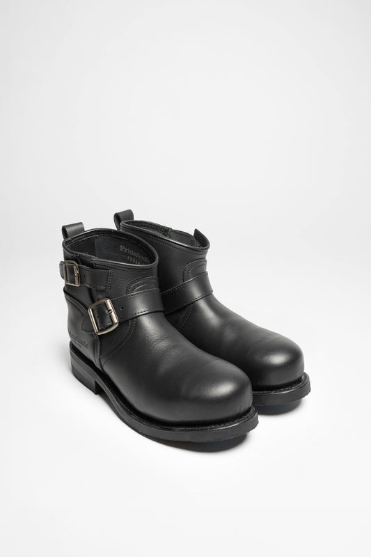 Primeboots 43479 LOW ENGINEER Black engineer ankle boots - steel toe