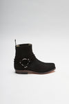 B2650BF Black Biker Ankle Boots Thumbnail