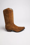 BU1005 MB FIVE Suede Brown Western Boots - Rubber Sole Thumbnail