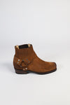 BU2003 JB FOUR Brown Biker Ankle Boots - Rubber Sole Thumbnail