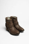 1705 DE LUXE Women's Brown Leather Ankle Boots Thumbnail