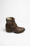 1705 DE LUXE Women's Brown Leather Ankle Boots Thumbnail