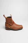 44330 LOW BIKER Brown biker ankle boots - rubber sole Thumbnail