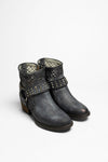 1705 DE LUXE Blue Ladies Leather Ankle Boots Thumbnail