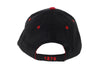 JI0184 CAP WOOL Unisex Schwarz Rot Thumbnail