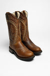 8325M PALM Ladies Western Riding Boots Brown - Lambskin Lining  Thumbnail